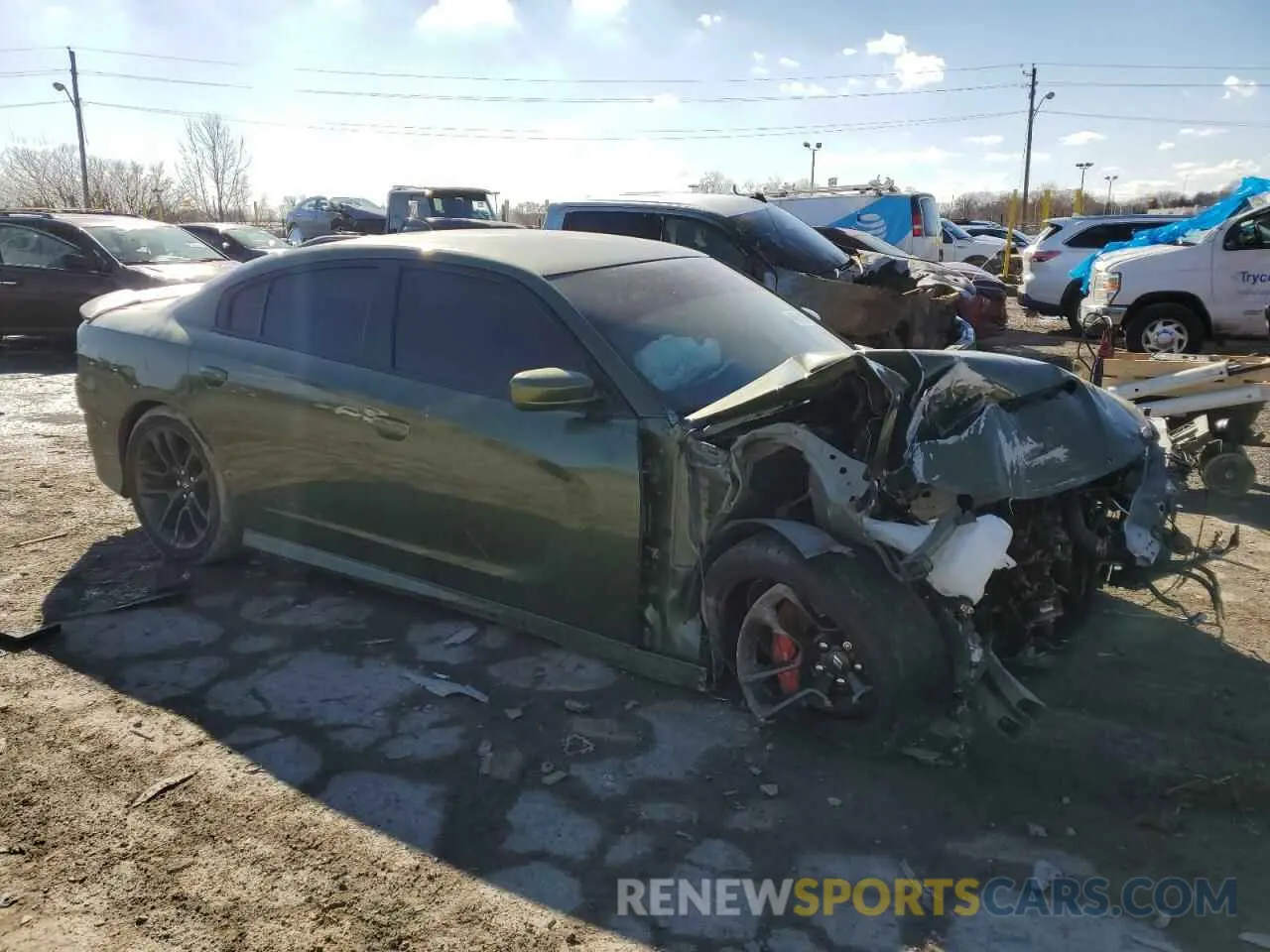 4 Photograph of a damaged car 2C3CDXGJ4MH556987 DODGE CHARGER 2021