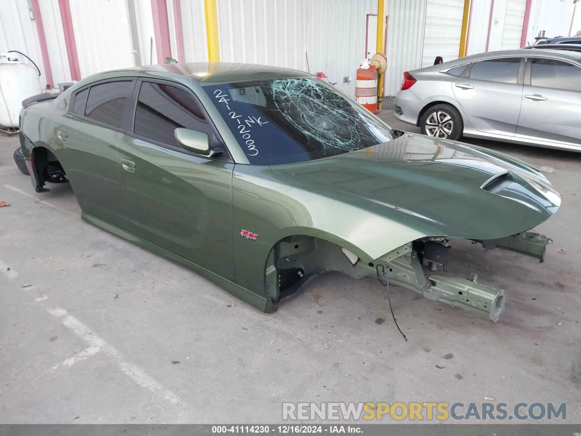 1 Photograph of a damaged car 2C3CDXGJ4MH559324 DODGE CHARGER 2021