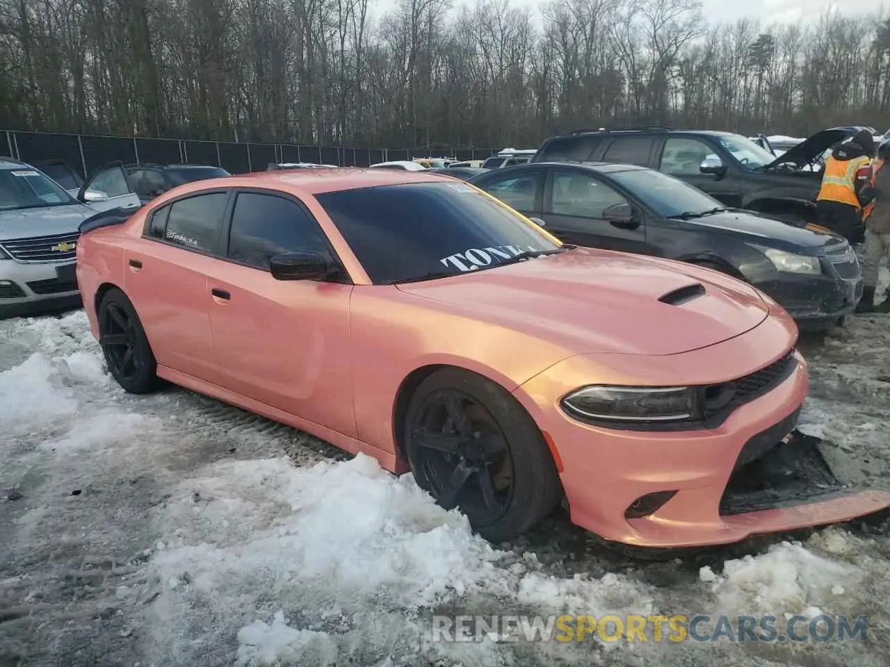 4 Photograph of a damaged car 2C3CDXGJ5MH565987 DODGE CHARGER 2021