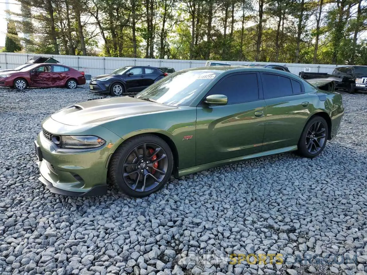 1 Photograph of a damaged car 2C3CDXGJ7MH553842 DODGE CHARGER 2021