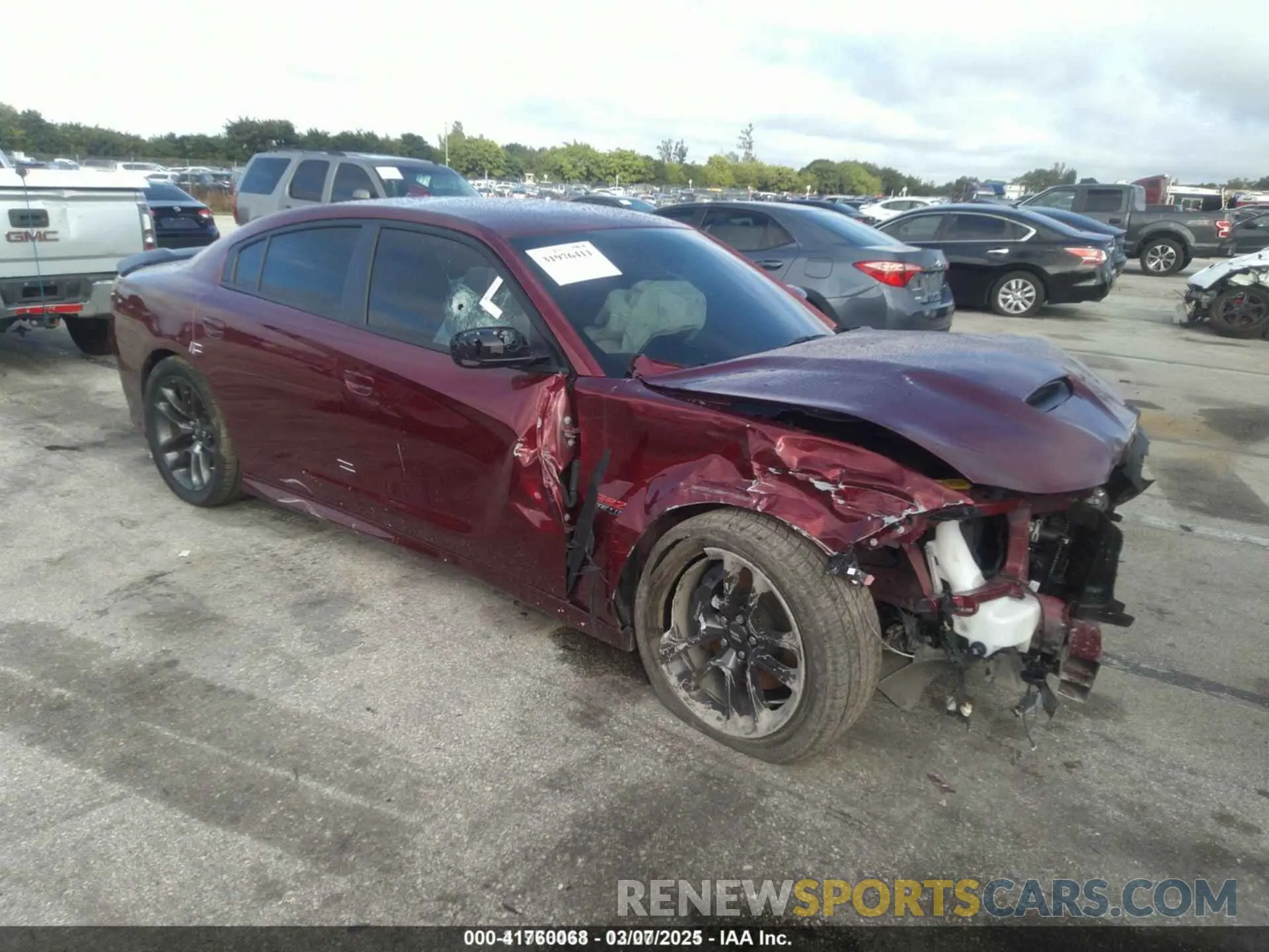 1 Photograph of a damaged car 2C3CDXGJ8MH503726 DODGE CHARGER 2021