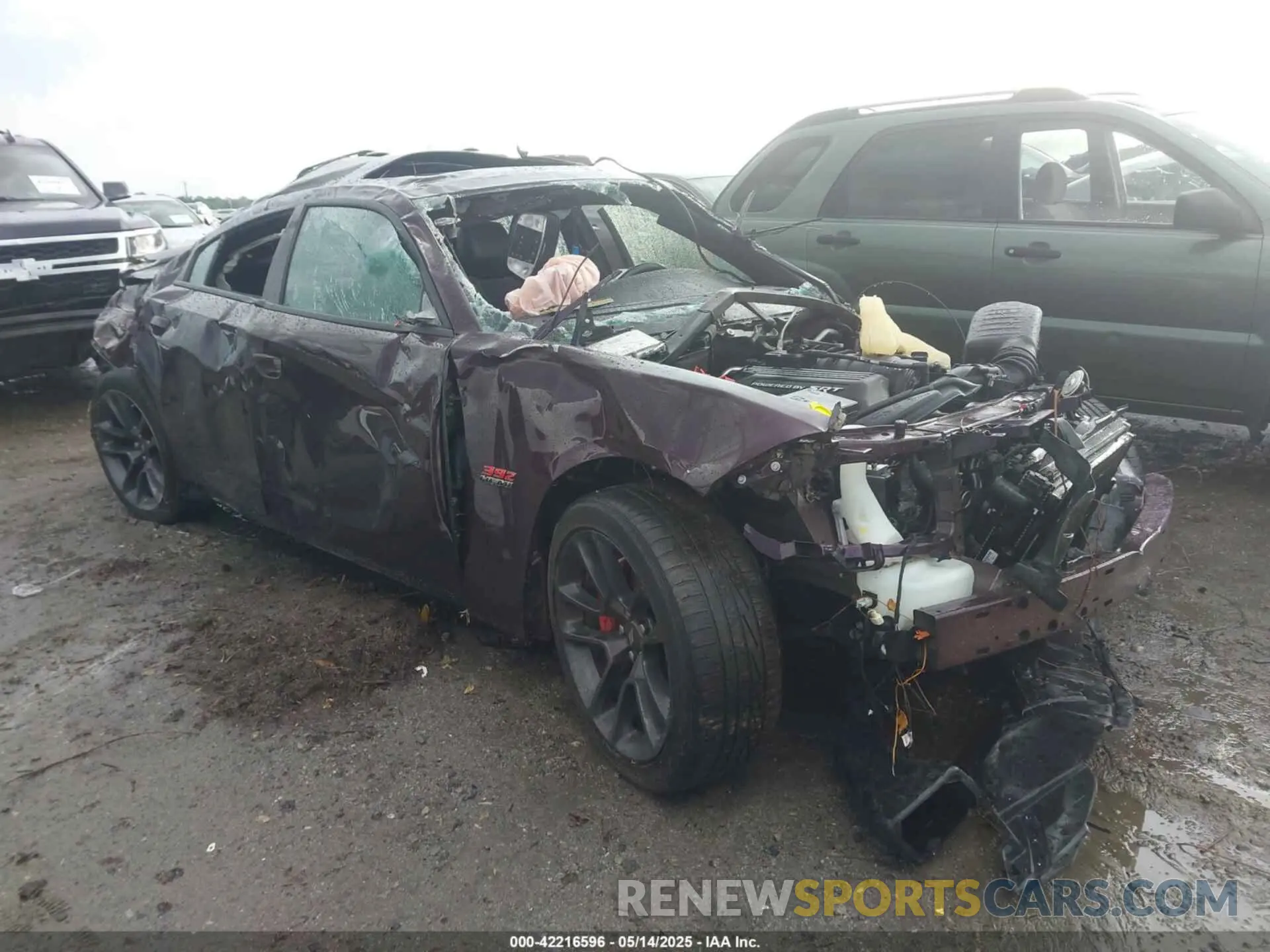 1 Photograph of a damaged car 2C3CDXGJ8MH578006 DODGE CHARGER 2021