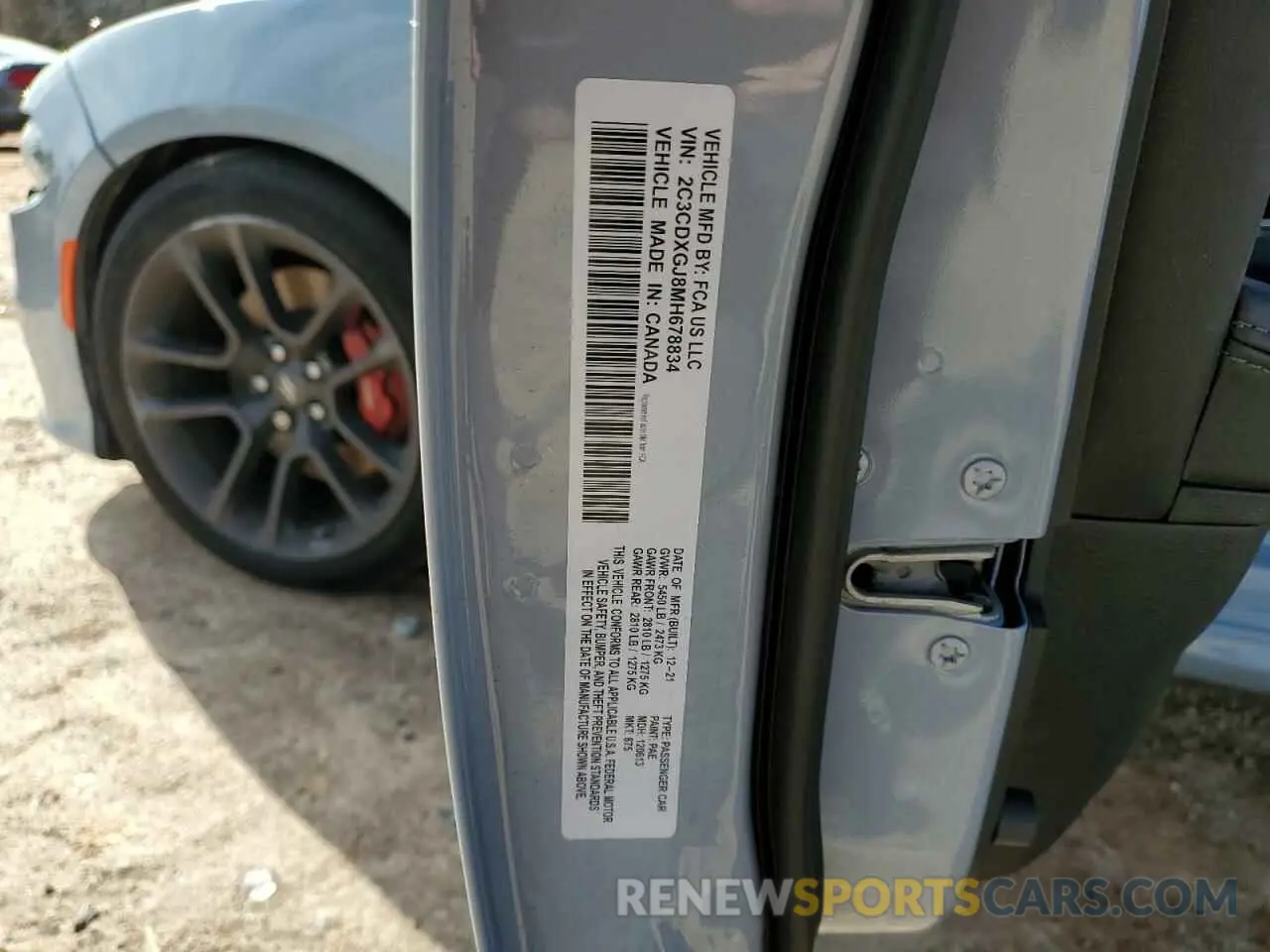 14 Photograph of a damaged car 2C3CDXGJ8MH678834 DODGE CHARGER 2021