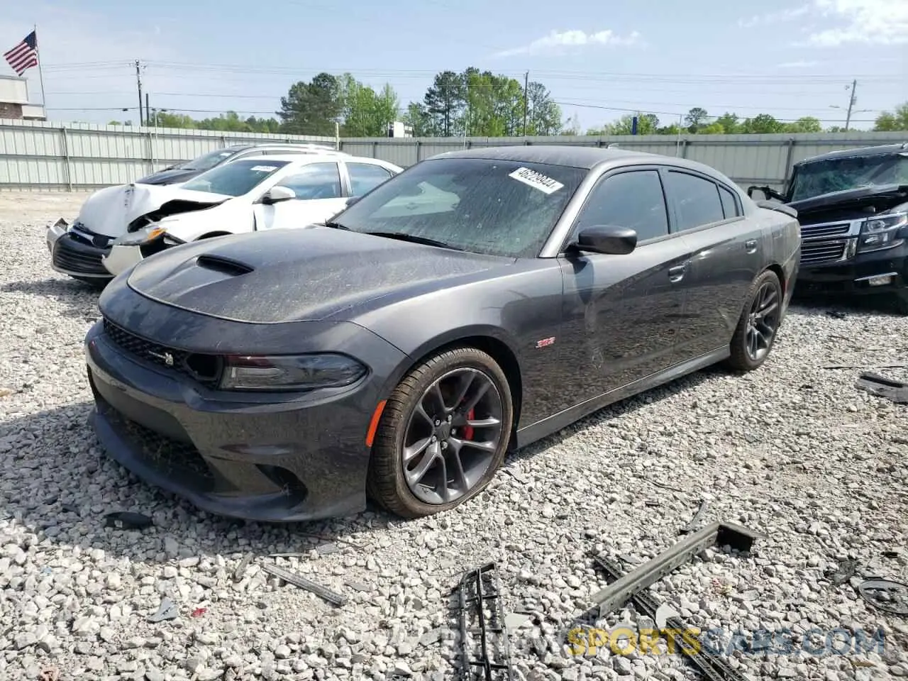 1 Photograph of a damaged car 2C3CDXGJ9MH511320 DODGE CHARGER 2021