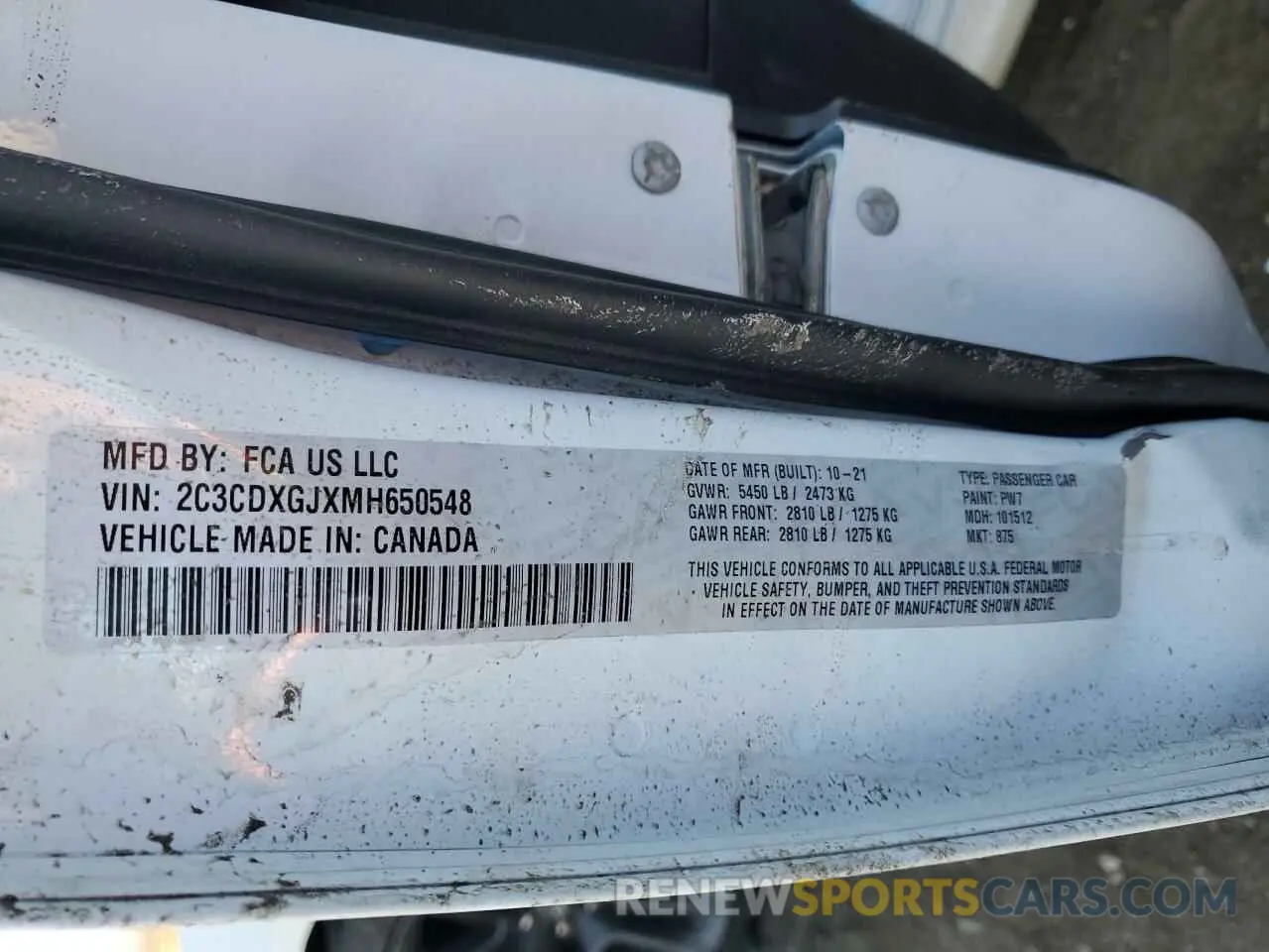 14 Photograph of a damaged car 2C3CDXGJXMH650548 DODGE CHARGER 2021