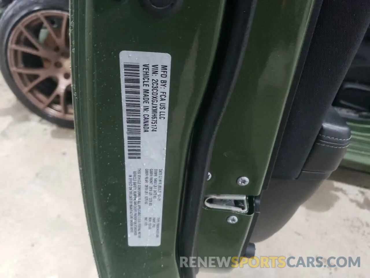 12 Photograph of a damaged car 2C3CDXGJXMH675174 DODGE CHARGER 2021
