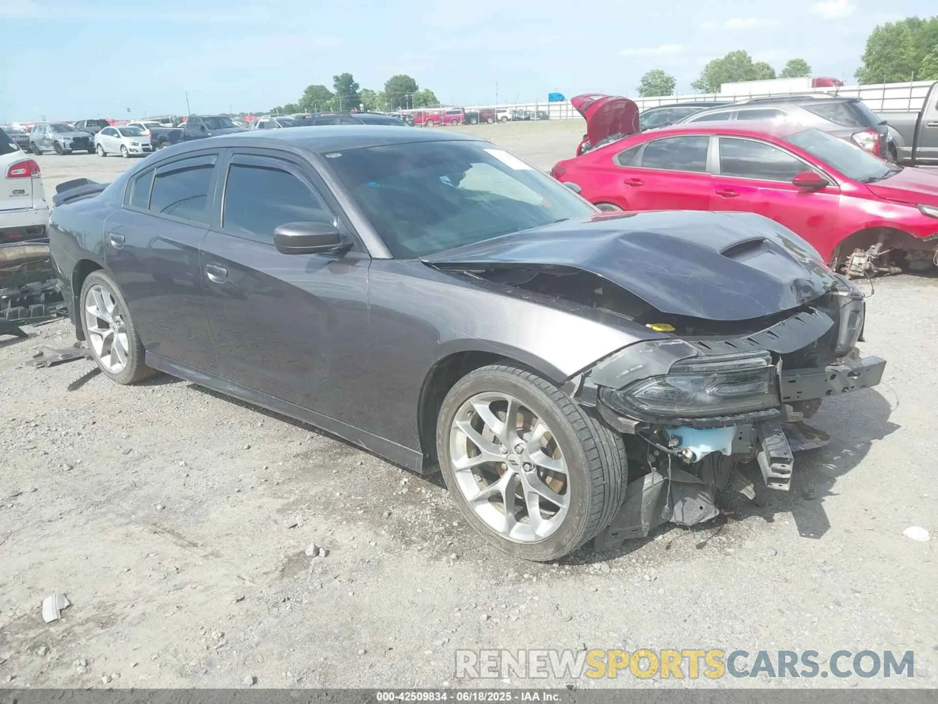 1 Photograph of a damaged car 2C3CDXHG0MH531992 DODGE CHARGER 2021