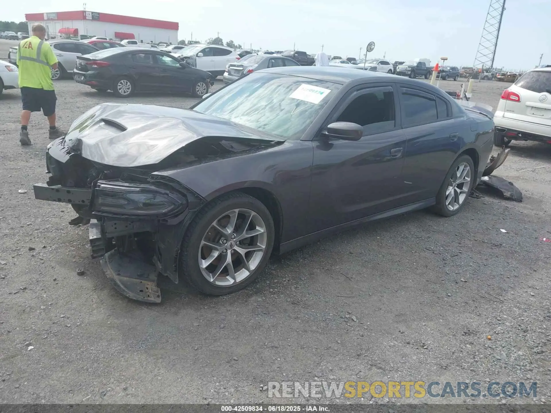 2 Photograph of a damaged car 2C3CDXHG0MH531992 DODGE CHARGER 2021
