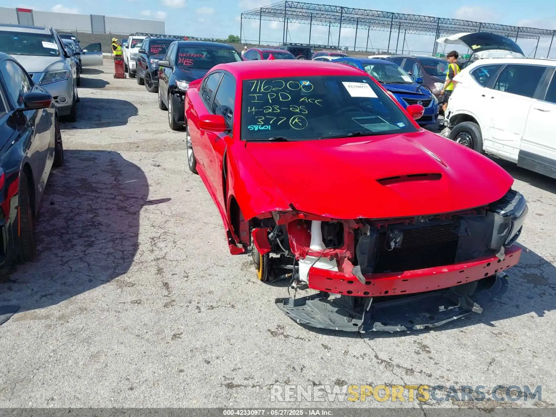 1 Photograph of a damaged car 2C3CDXHG0MH652683 DODGE CHARGER 2021