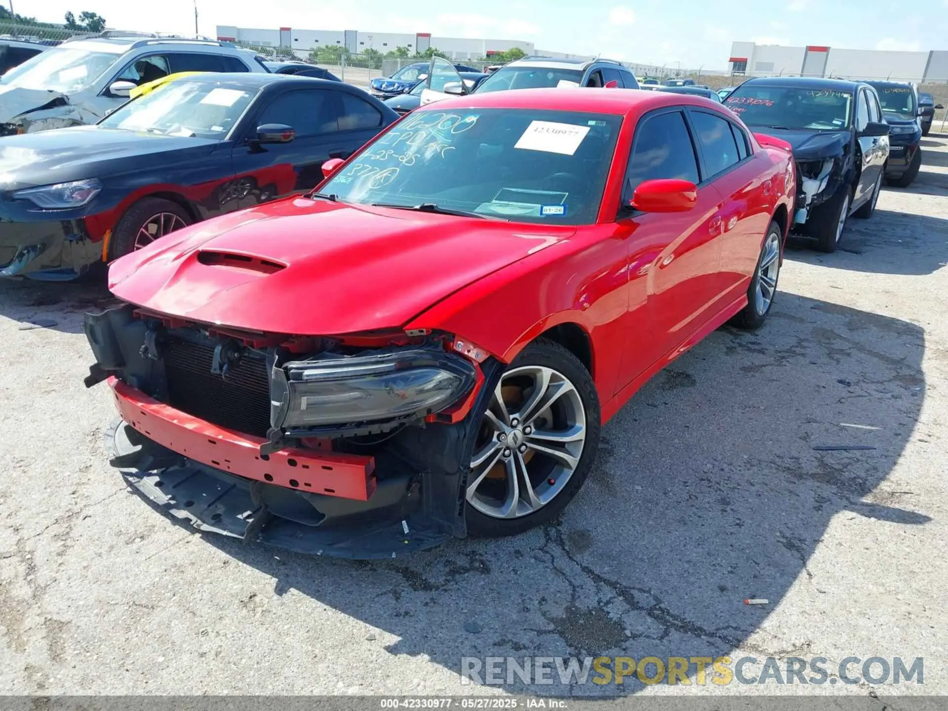 2 Photograph of a damaged car 2C3CDXHG0MH652683 DODGE CHARGER 2021