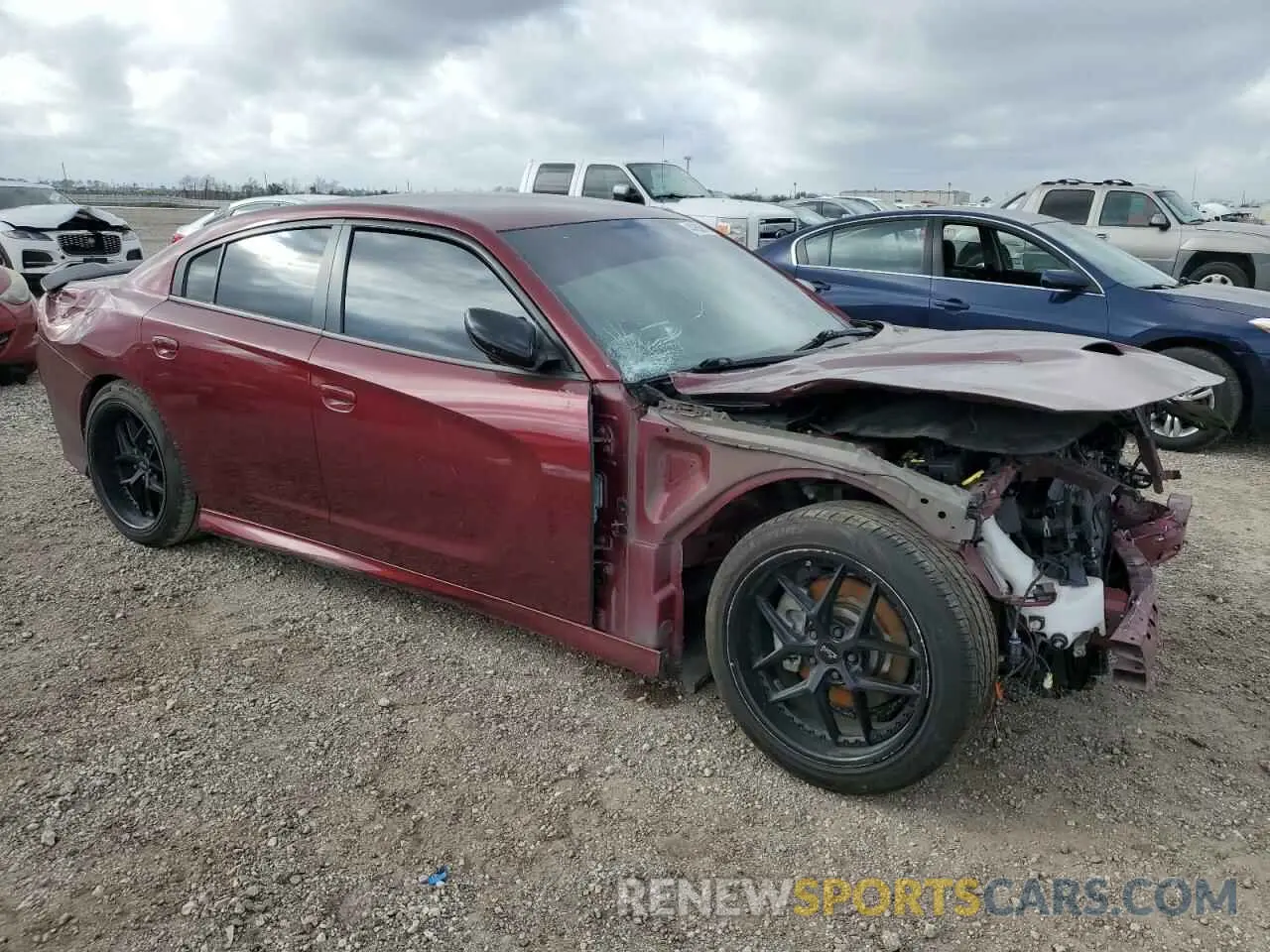4 Photograph of a damaged car 2C3CDXHG1MH561647 DODGE CHARGER 2021