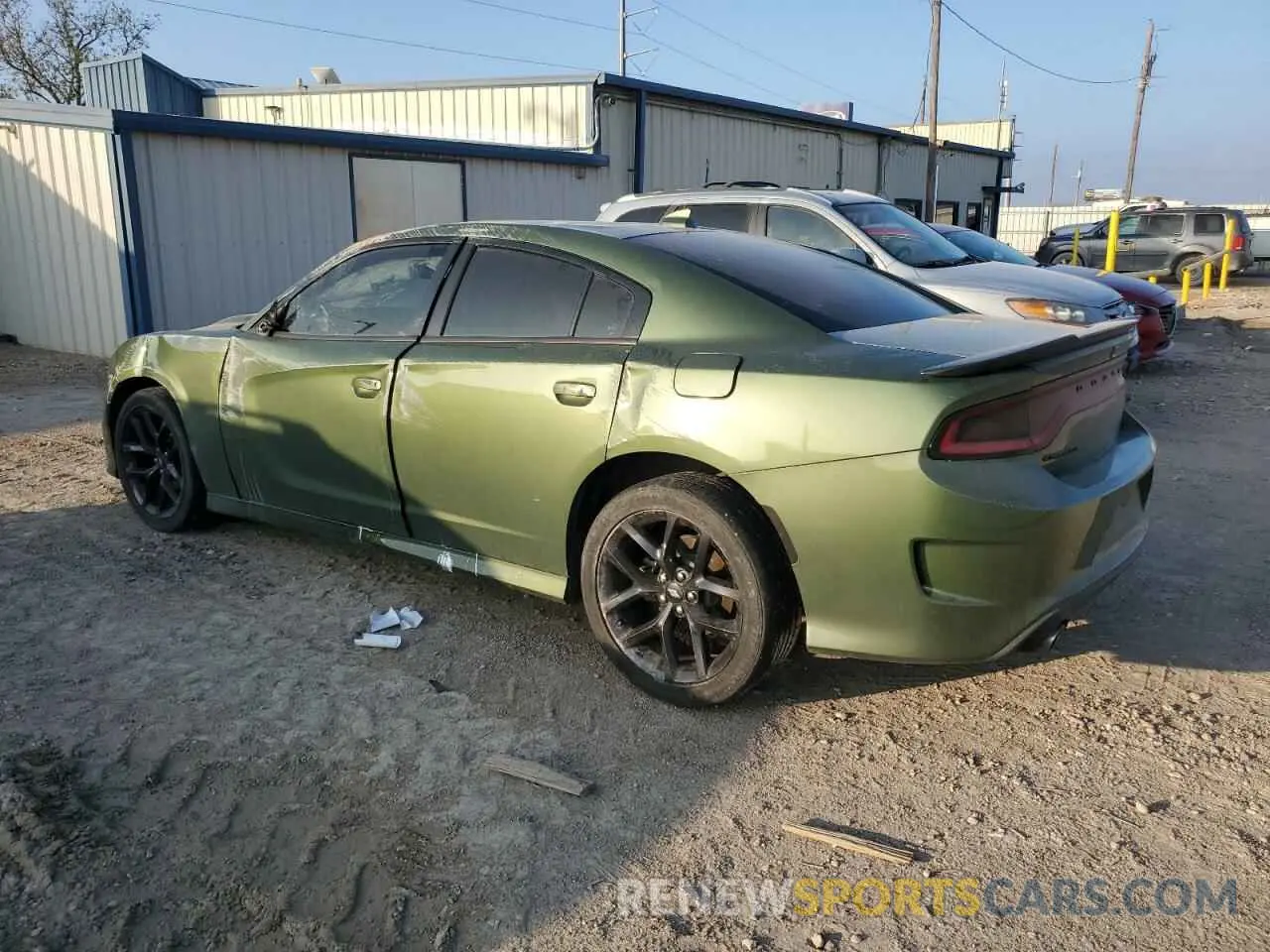 2 Photograph of a damaged car 2C3CDXHG1MH575340 DODGE CHARGER 2021