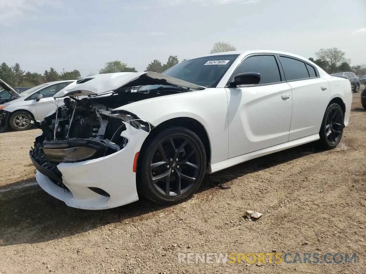 1 Photograph of a damaged car 2C3CDXHG1MH601029 DODGE CHARGER 2021