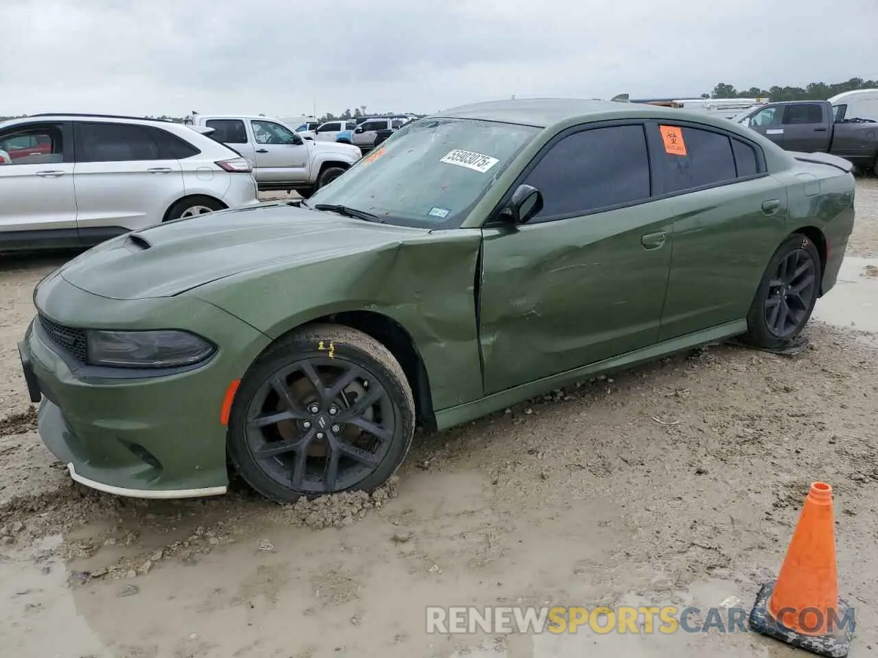 1 Photograph of a damaged car 2C3CDXHG1MH629073 DODGE CHARGER 2021