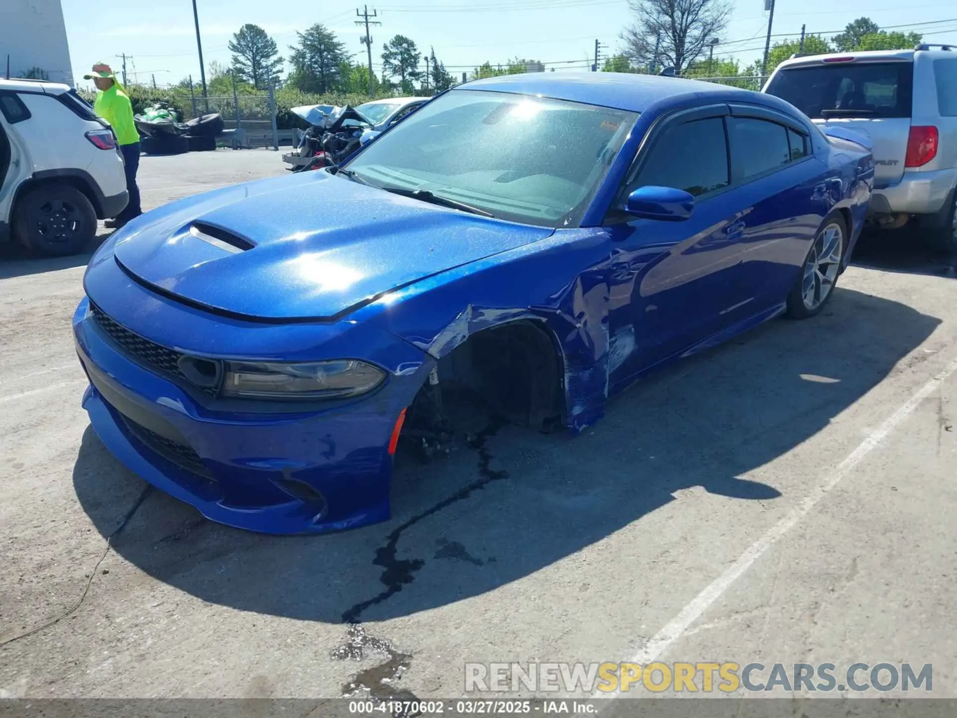 2 Photograph of a damaged car 2C3CDXHG2MH565710 DODGE CHARGER 2021