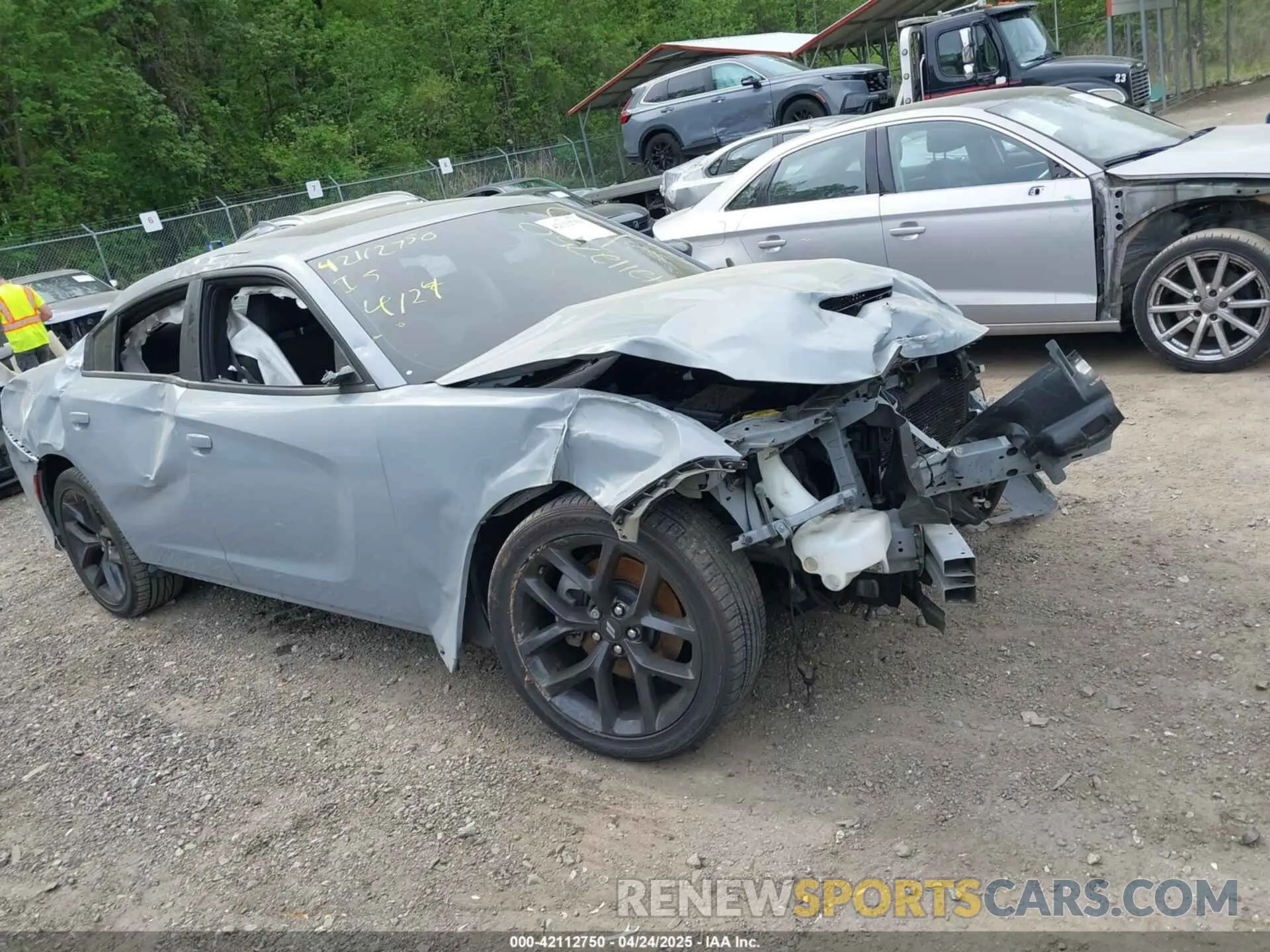 1 Photograph of a damaged car 2C3CDXHG3MH613098 DODGE CHARGER 2021