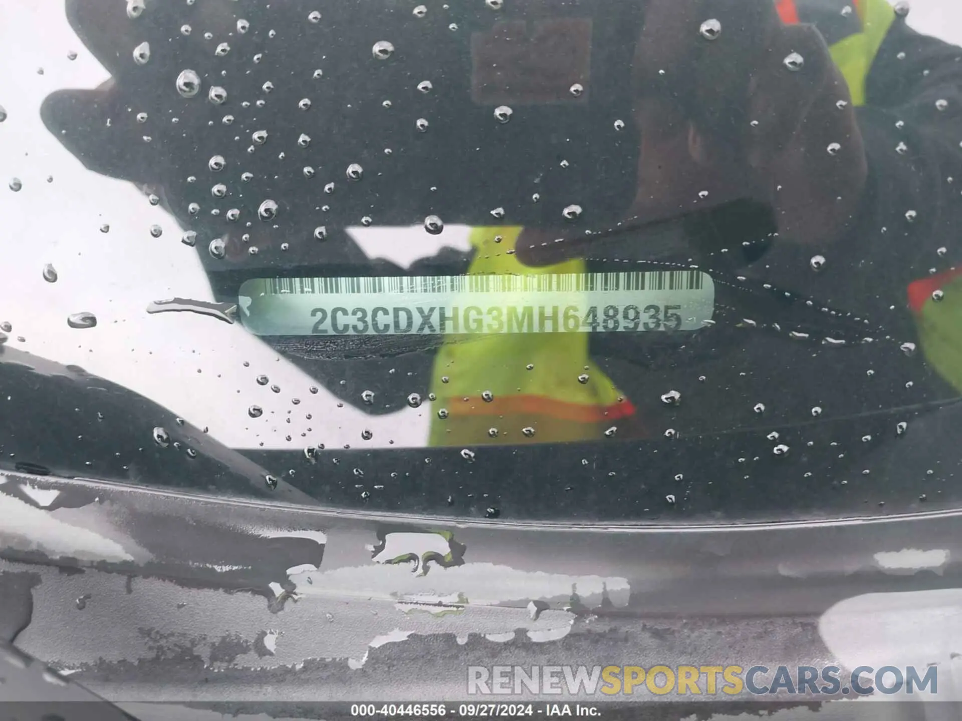 9 Photograph of a damaged car 2C3CDXHG3MH648935 DODGE CHARGER 2021