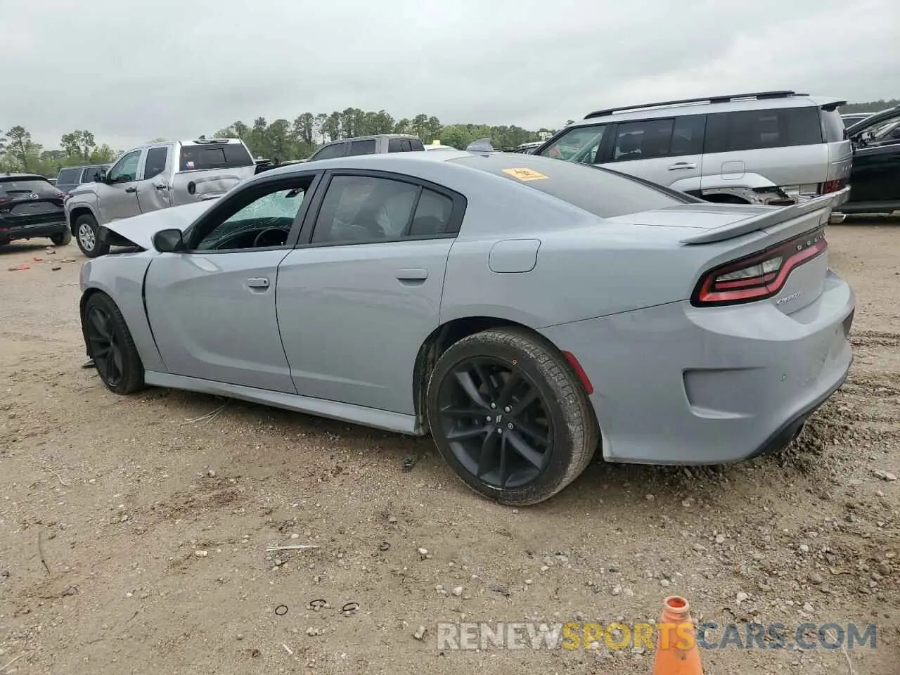 2 Photograph of a damaged car 2C3CDXHG3MH659353 DODGE CHARGER 2021