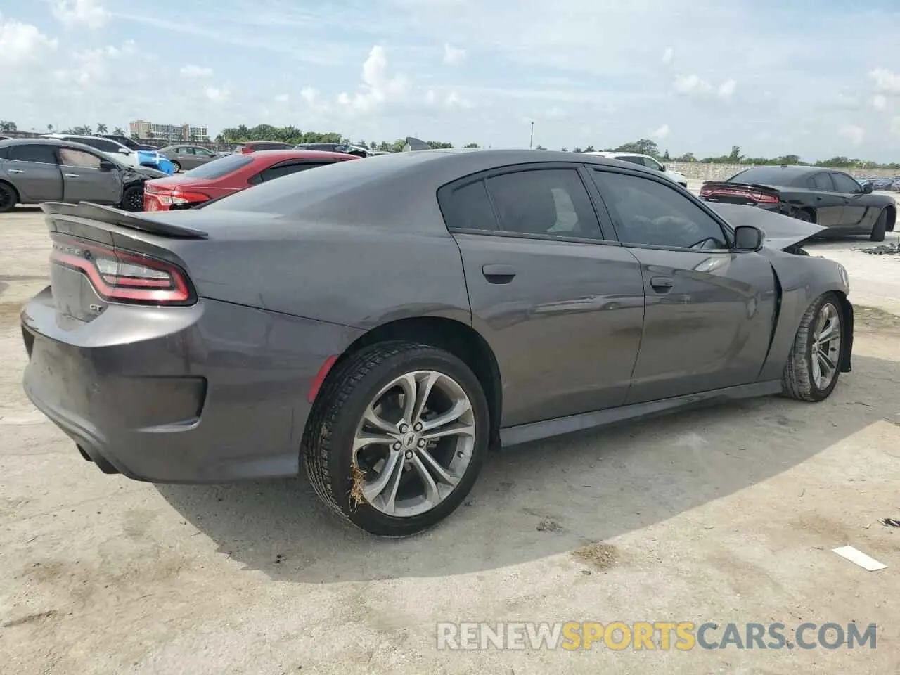 3 Photograph of a damaged car 2C3CDXHG3MH669199 DODGE CHARGER 2021