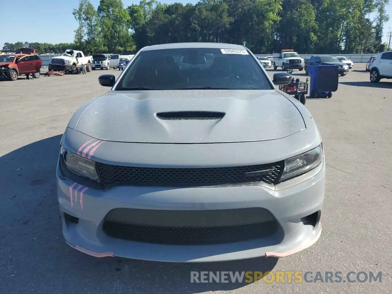 5 Photograph of a damaged car 2C3CDXHG4MH574487 DODGE CHARGER 2021