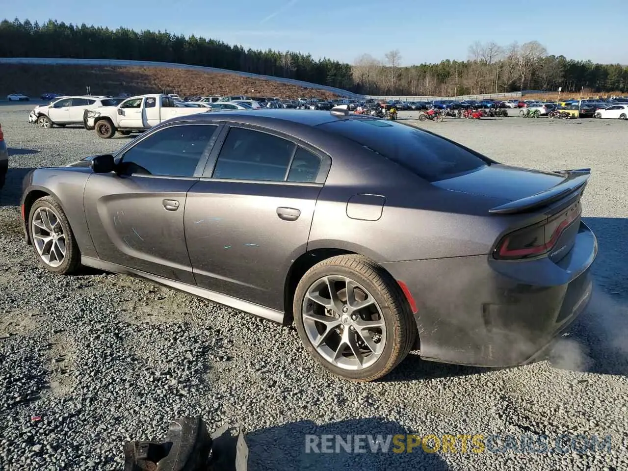 2 Photograph of a damaged car 2C3CDXHG4MH598336 DODGE CHARGER 2021