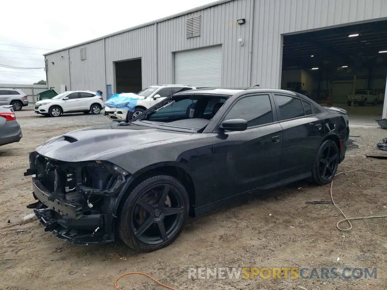 1 Photograph of a damaged car 2C3CDXHG5MH648290 DODGE CHARGER 2021
