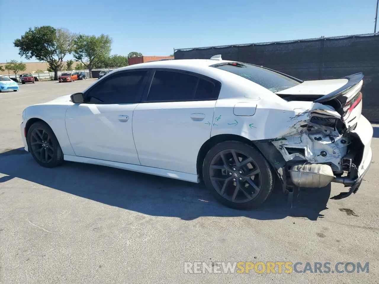 2 Photograph of a damaged car 2C3CDXHG5MH650184 DODGE CHARGER 2021
