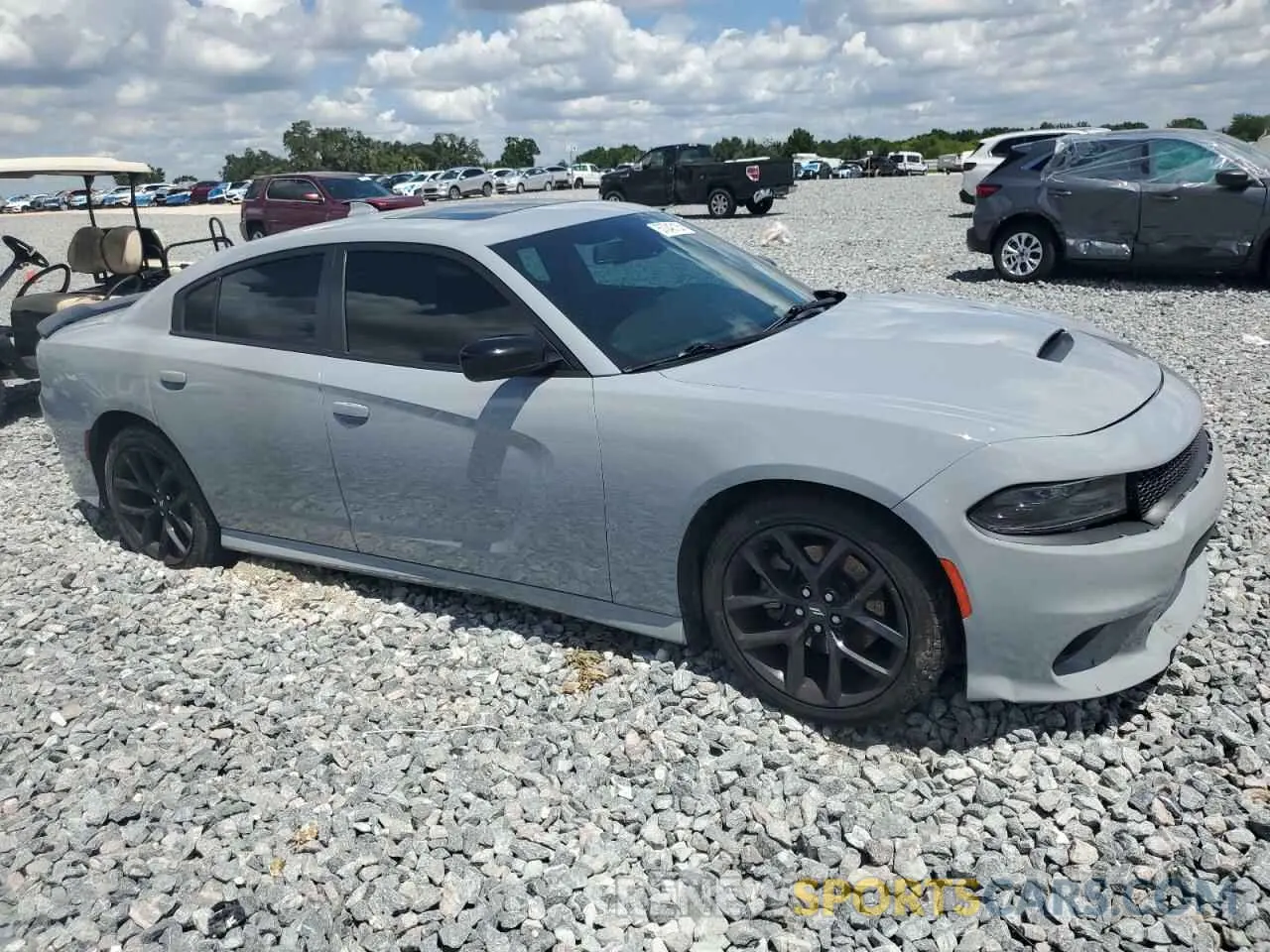 4 Photograph of a damaged car 2C3CDXHG6MH574717 DODGE CHARGER 2021