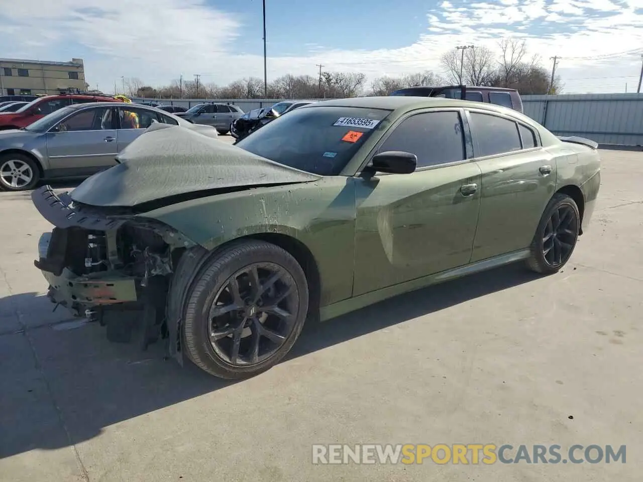 1 Photograph of a damaged car 2C3CDXHG7MH559045 DODGE CHARGER 2021