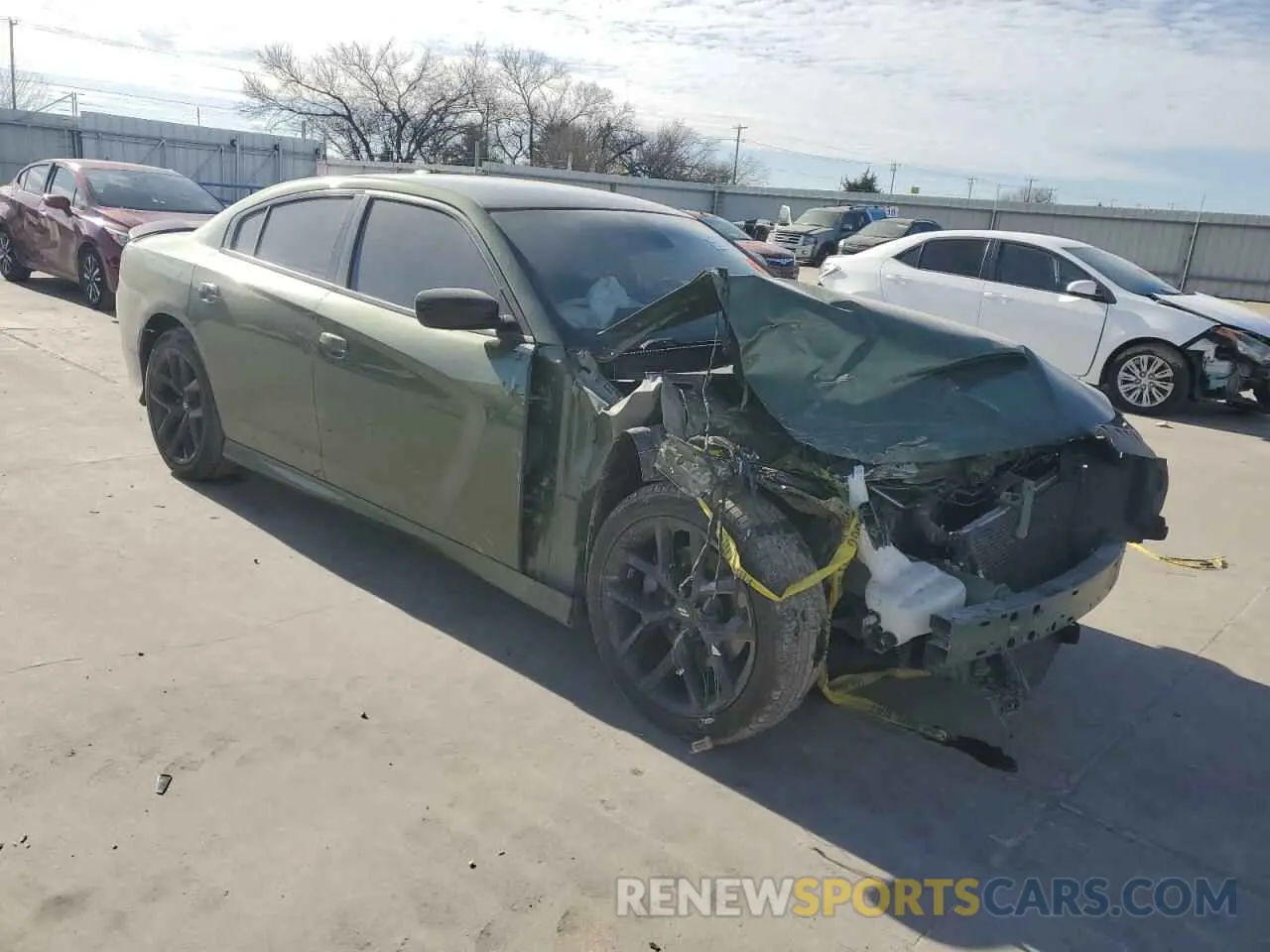 4 Photograph of a damaged car 2C3CDXHG7MH559045 DODGE CHARGER 2021
