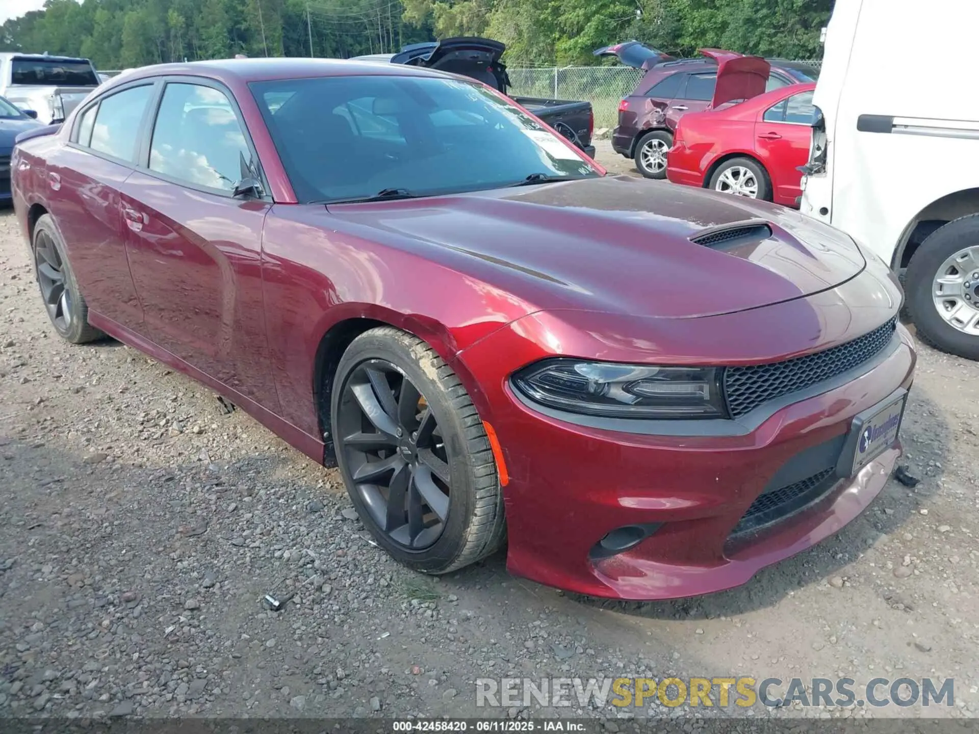 1 Photograph of a damaged car 2C3CDXHG8MH511358 DODGE CHARGER 2021