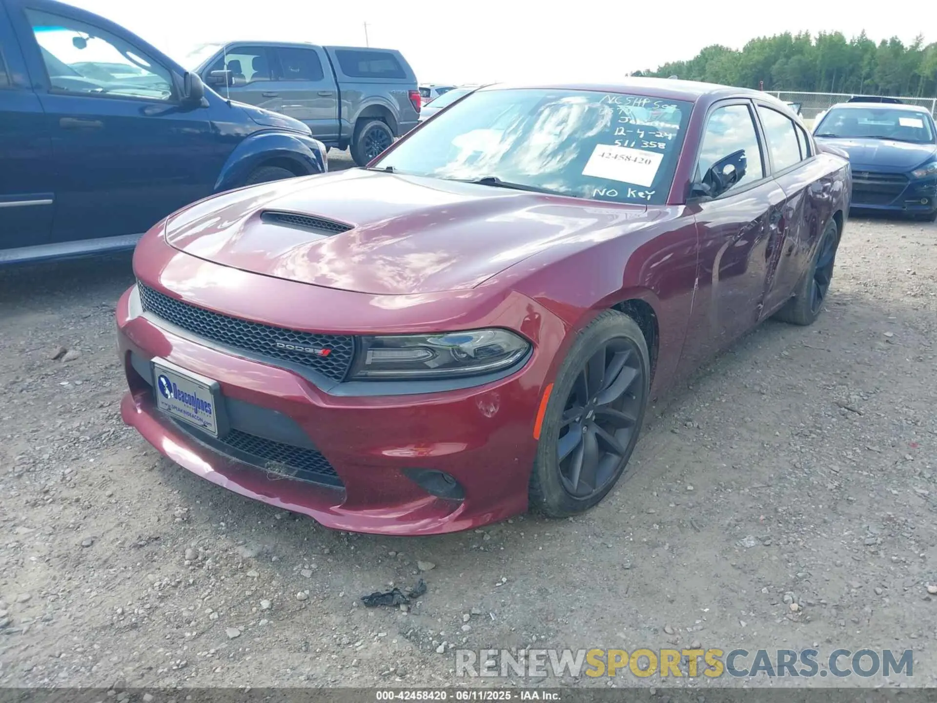 2 Photograph of a damaged car 2C3CDXHG8MH511358 DODGE CHARGER 2021