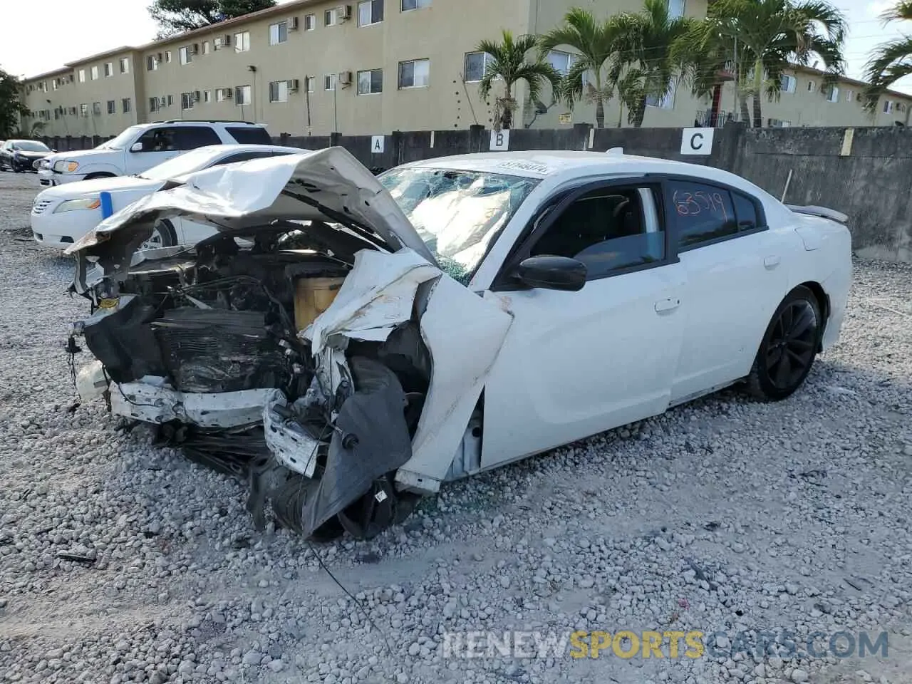 1 Photograph of a damaged car 2C3CDXHG8MH527334 DODGE CHARGER 2021