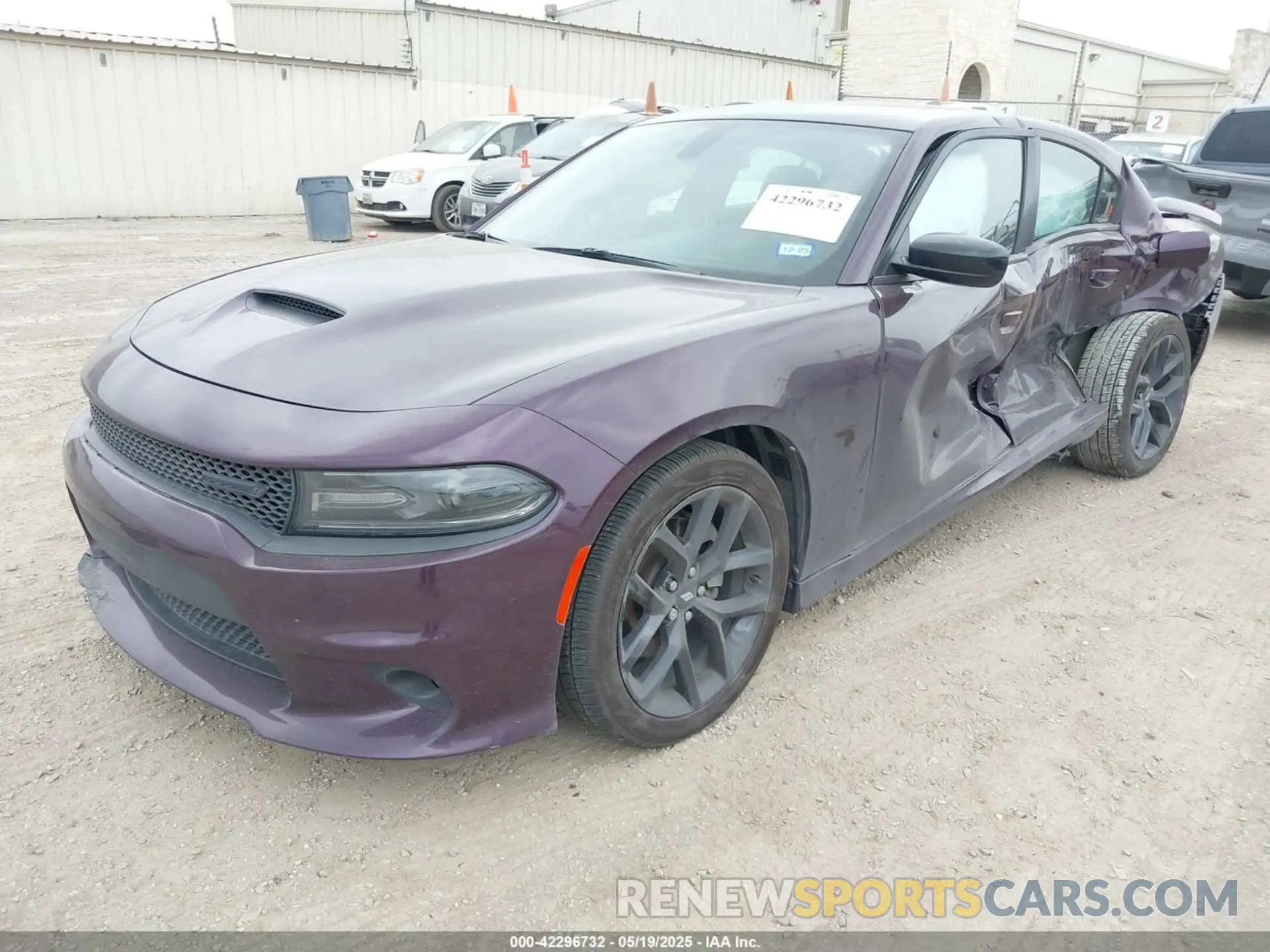 2 Photograph of a damaged car 2C3CDXHG8MH592023 DODGE CHARGER 2021