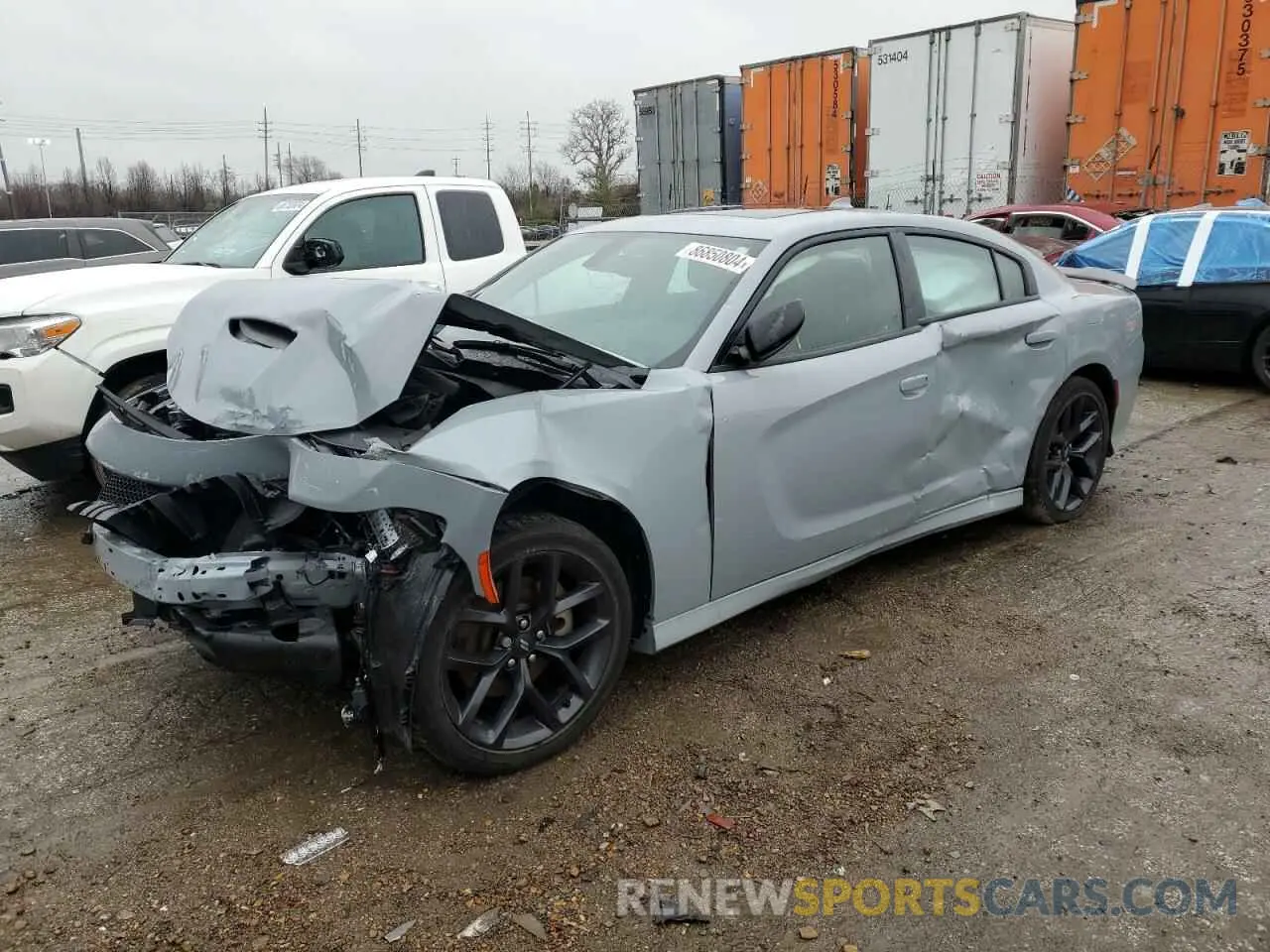 1 Photograph of a damaged car 2C3CDXHG8MH612531 DODGE CHARGER 2021