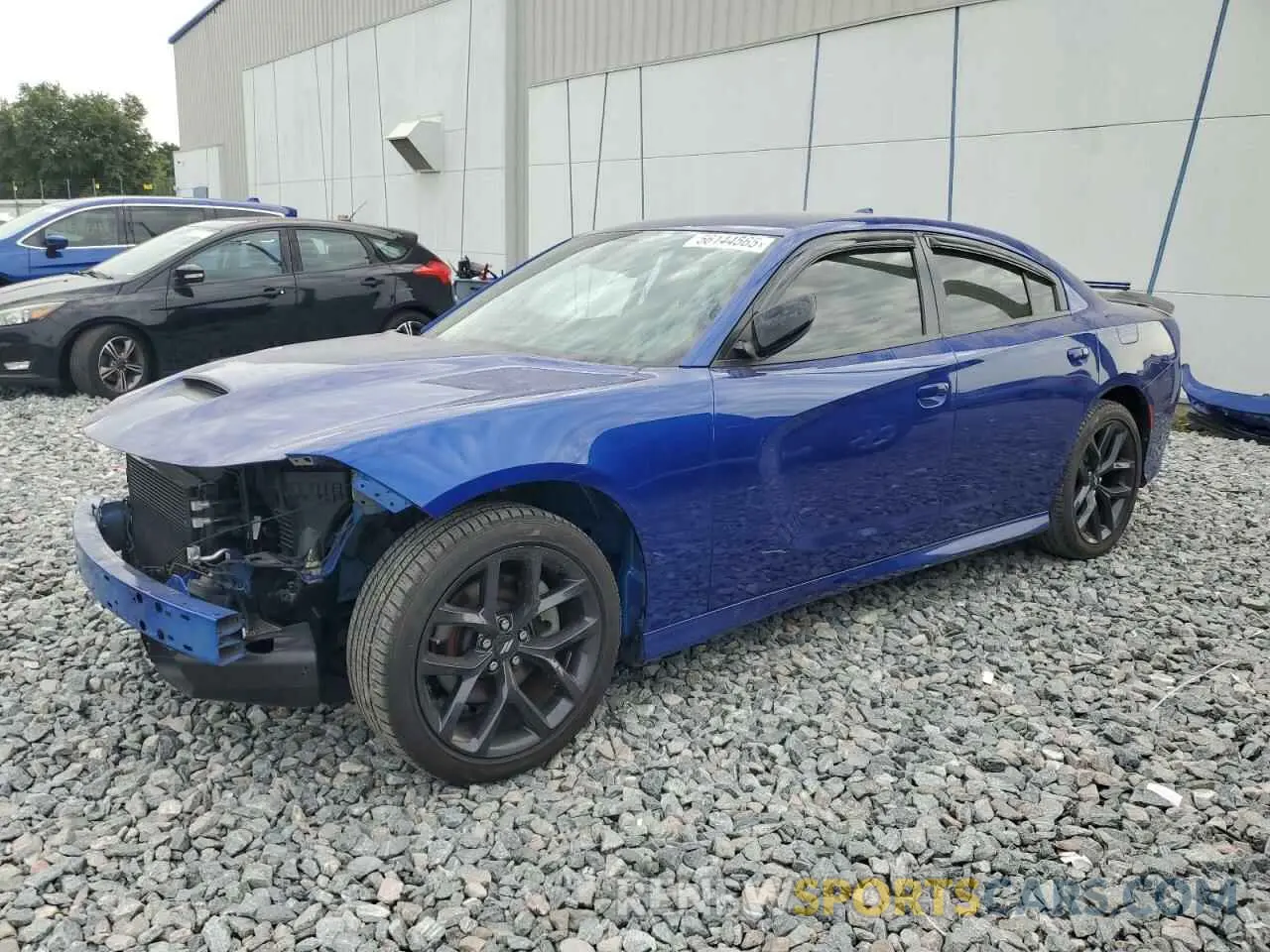 1 Photograph of a damaged car 2C3CDXHG8MH626042 DODGE CHARGER 2021