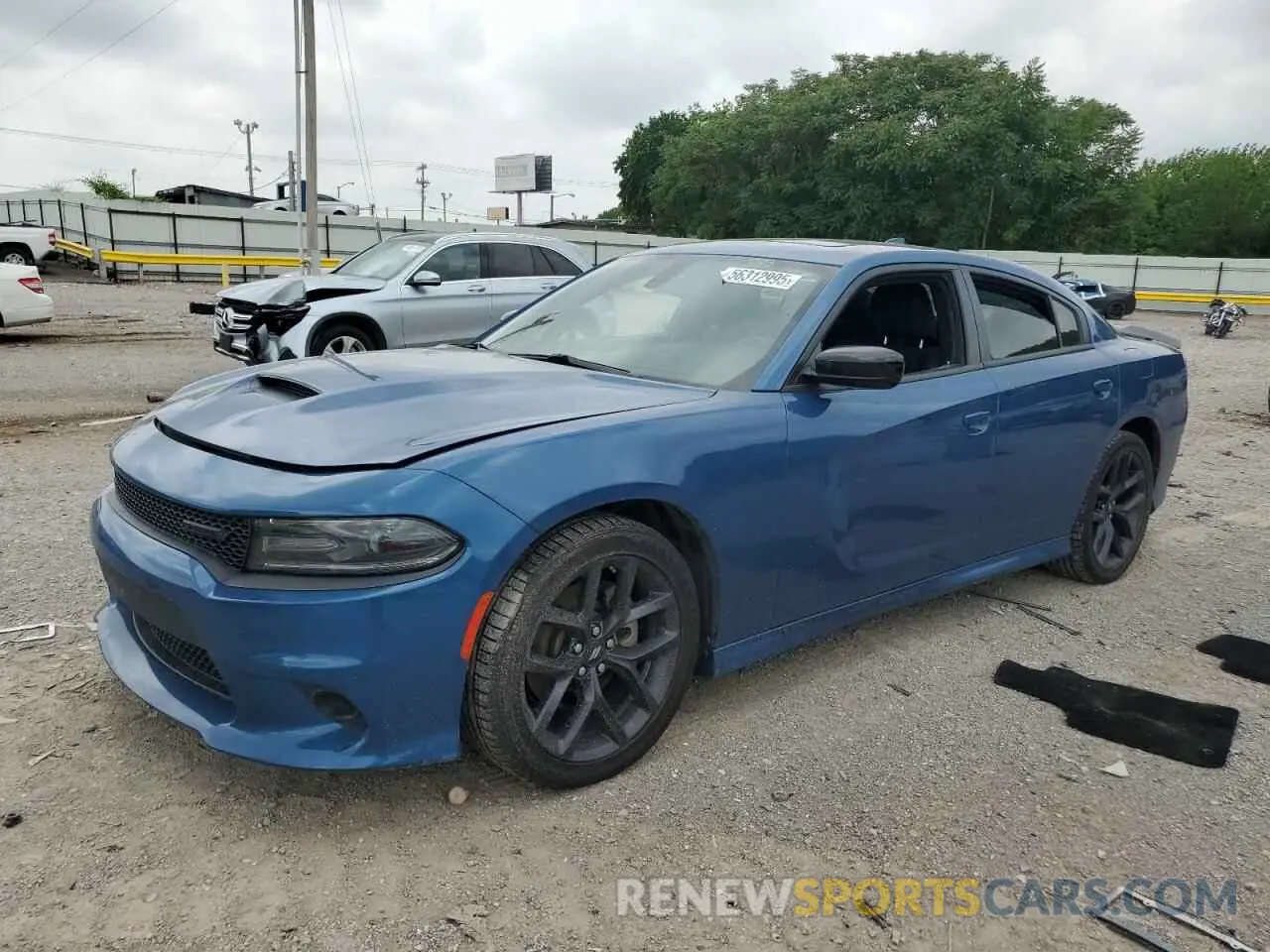 1 Photograph of a damaged car 2C3CDXHG8MH633654 DODGE CHARGER 2021