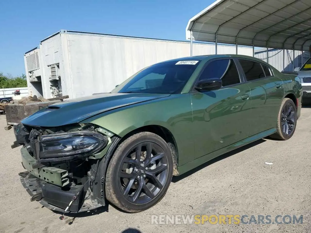 1 Photograph of a damaged car 2C3CDXHG8MH656075 DODGE CHARGER 2021