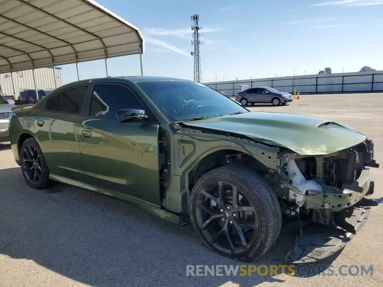 4 Photograph of a damaged car 2C3CDXHG8MH656075 DODGE CHARGER 2021