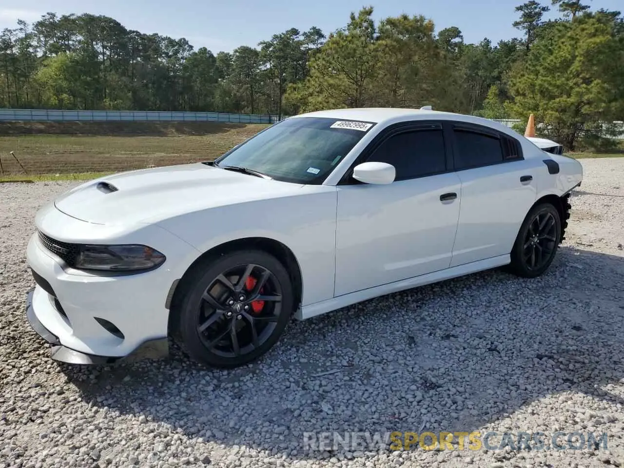 1 Photograph of a damaged car 2C3CDXHG9MH603949 DODGE CHARGER 2021