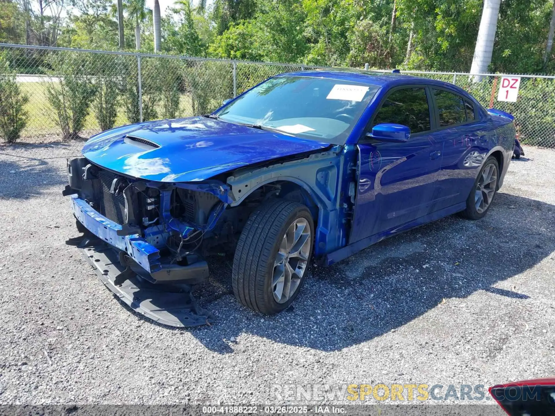 2 Photograph of a damaged car 2C3CDXHG9MH605376 DODGE CHARGER 2021