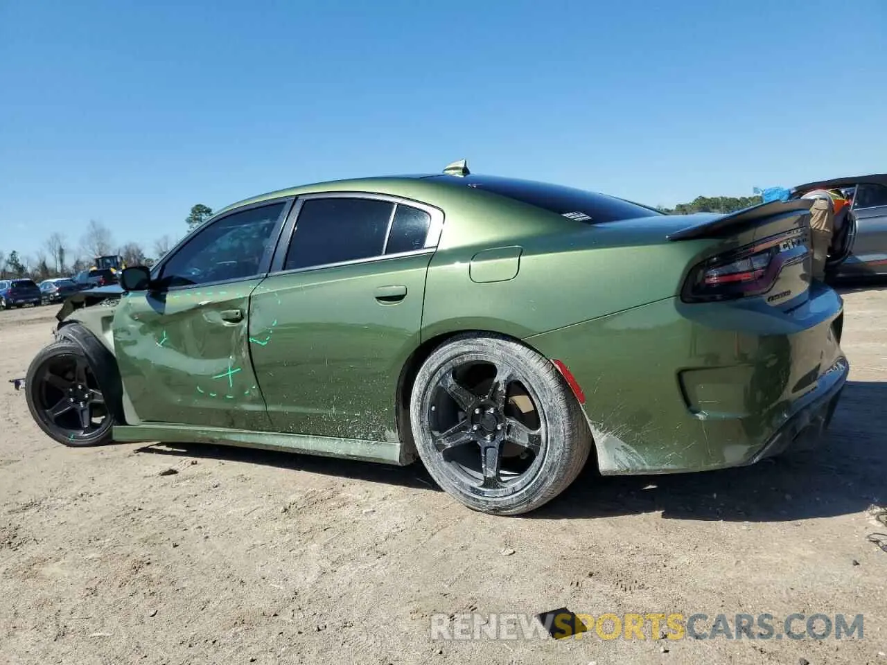 2 Photograph of a damaged car 2C3CDXHG9MH612232 DODGE CHARGER 2021