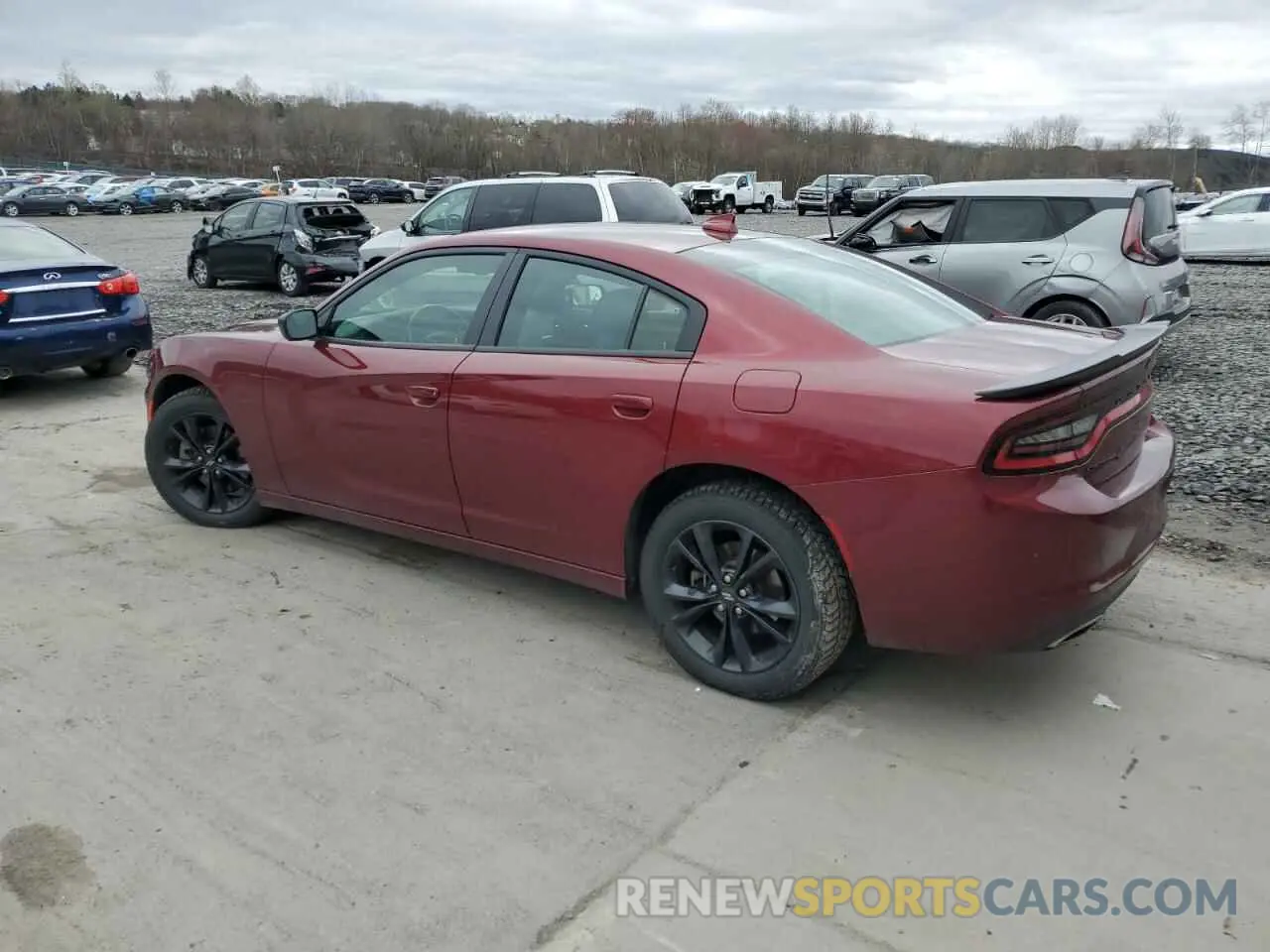 2 Photograph of a damaged car 2C3CDXJG0MH606152 DODGE CHARGER 2021