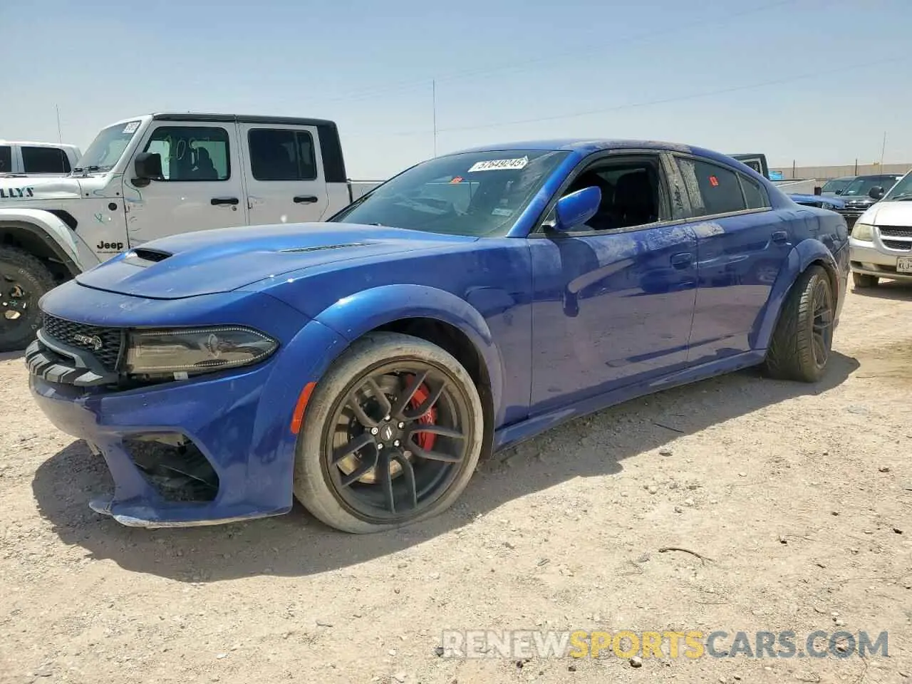 1 Photograph of a damaged car 2C3CDXL93MH614454 DODGE CHARGER 2021