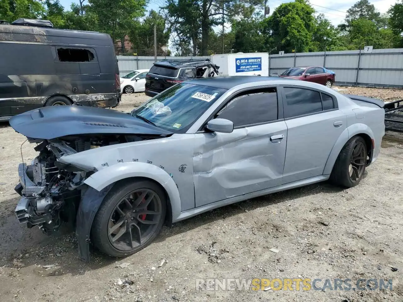 1 Photograph of a damaged car 2C3CDXL97MH603070 DODGE CHARGER 2021