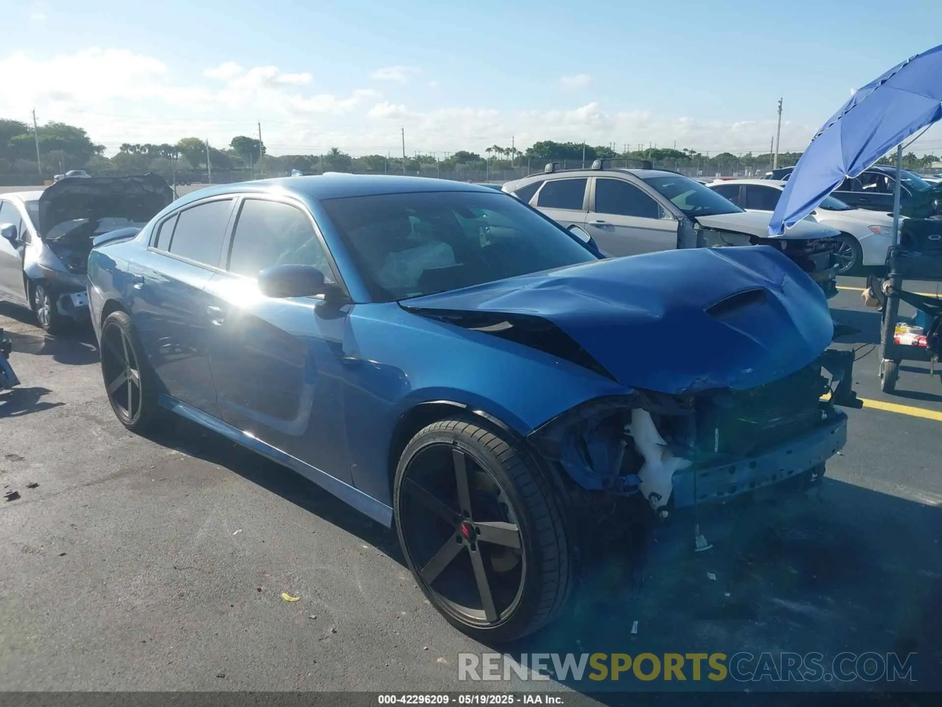 1 Photograph of a damaged car 2C3CDXMG4MH590078 DODGE CHARGER 2021