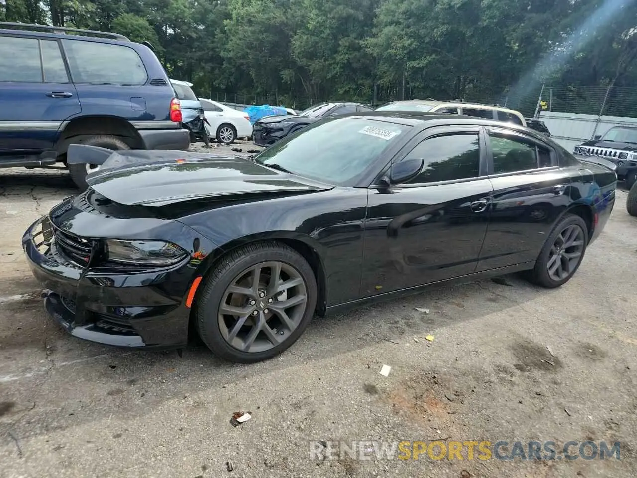 1 Photograph of a damaged car 2C3CDXBG0NH103723 DODGE CHARGER 2022