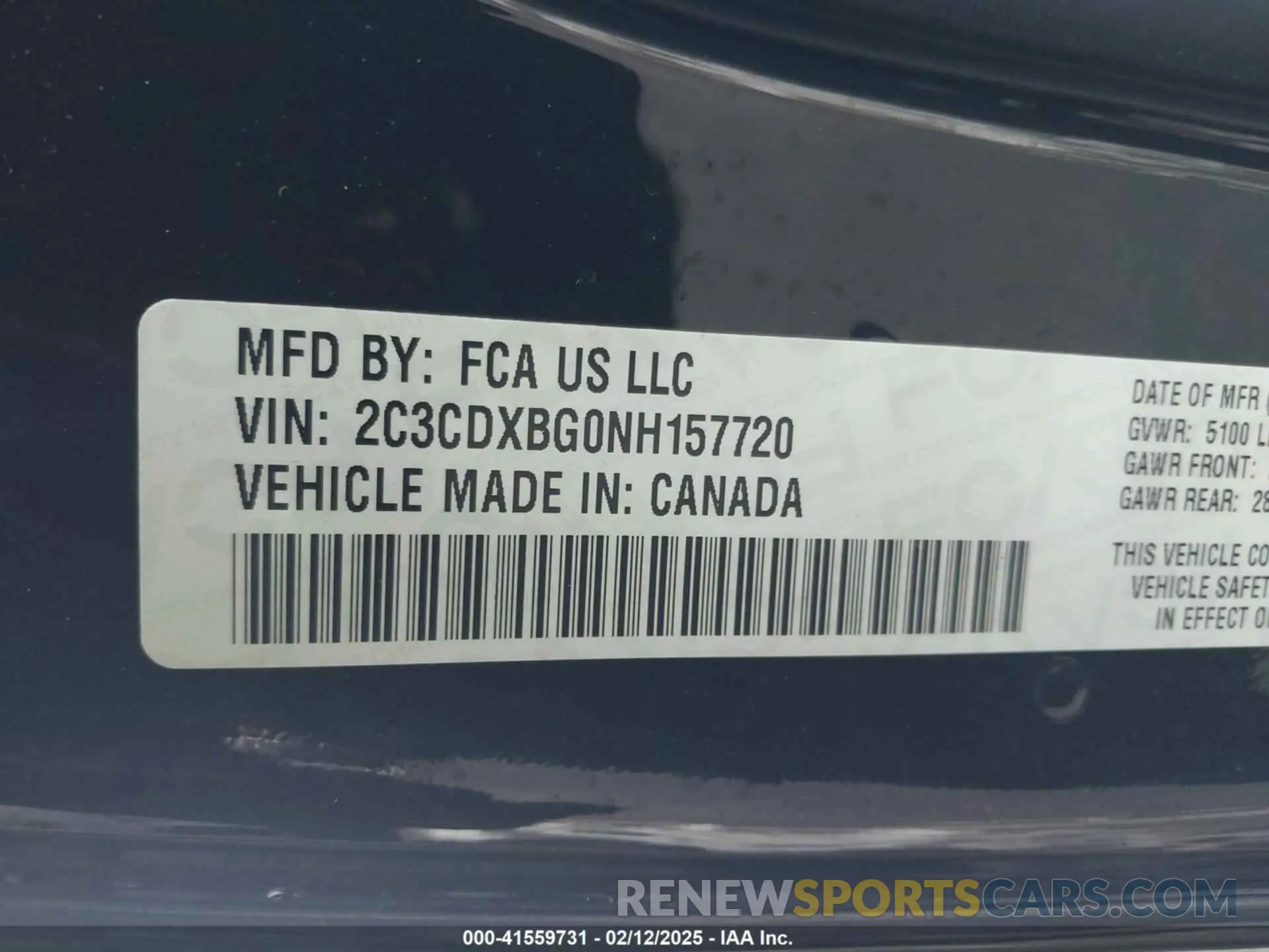9 Photograph of a damaged car 2C3CDXBG0NH157720 DODGE CHARGER 2022