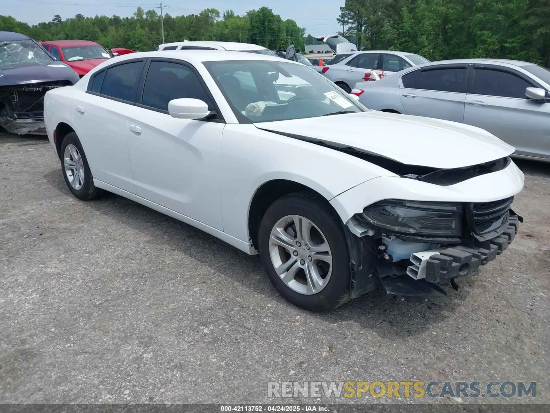 1 Photograph of a damaged car 2C3CDXBG0NH224204 DODGE CHARGER 2022