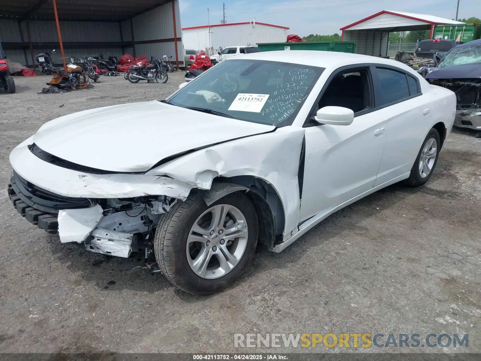 2 Photograph of a damaged car 2C3CDXBG0NH224204 DODGE CHARGER 2022